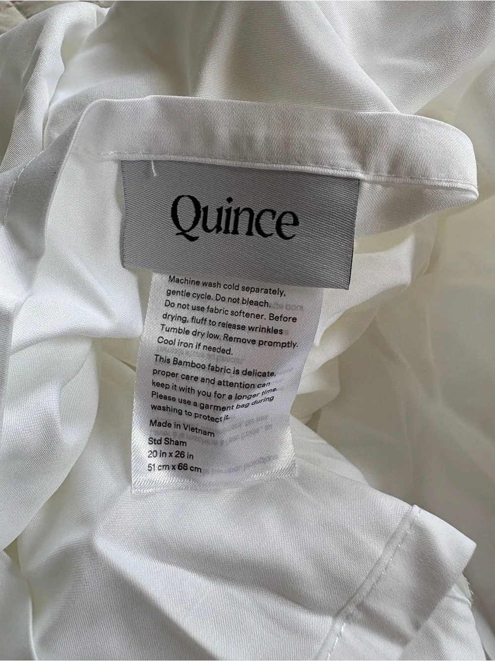 Like New Bamboo Duvet Cover Set - Full/Queen, White
